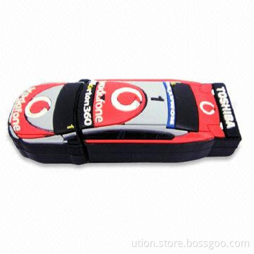 USB Flash Stick with Car Design, 1GB to64GB Memory Capacity, Supports USB1.1 and 2.0 Interfaces